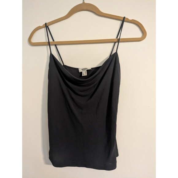 Moschino Jeans Women Tank Top Dark Gray Size 8 - Picture 1 of 6